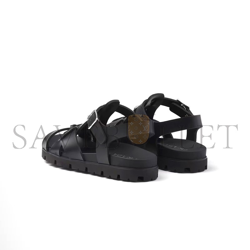 PRADA CRISSCROSS RUBBER SANDALS 2X3118 PRADA CRISSCROSS RUBBER SANDALS 2X3118