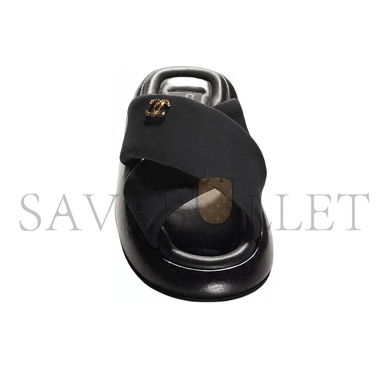 CHANEL MULES FABRIC BLACK G38864 X56508 94305 