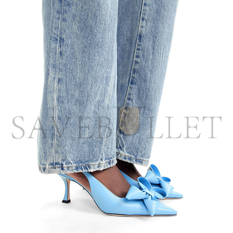 JIMMY CHOO STAZ BOW EMBELLISHED LEATHER SLINGBACK PUMPS J000174436