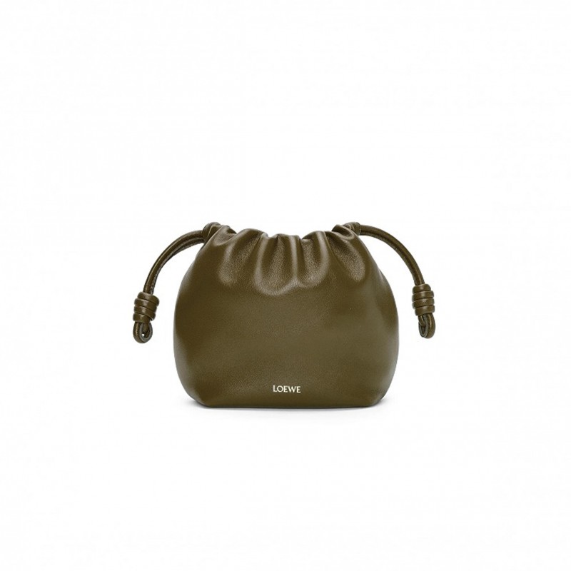 LOEWE MINI FLAMENCO PURSE IN MELLOW NAPPA LAMBSKIN 062348-254 (23*17*5.5cm)