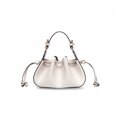 FENDI POMODORINO MINI LEATHER HOBO BAG 8BS059AHWUF0VWM (24*14*9.5cm)