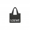 LOEWE SMALL LOEWE FONT TOTE IN RAFFIA A685B59X01-1100 (24*19.5*11cm)