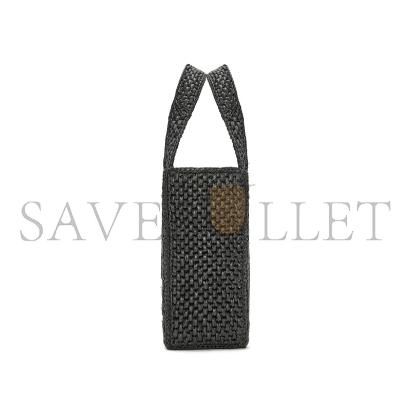 LOEWE SMALL LOEWE FONT TOTE IN RAFFIA A685B59X01-1100 (24*19.5*11cm)