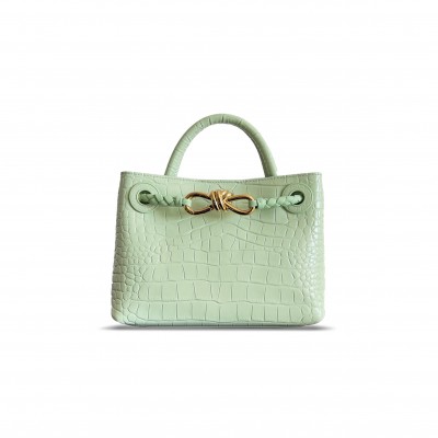 BOTTEGA VENETA CROCODILE SKIN ANDIAMO 777614 (22*15.5*9cm)