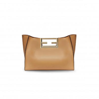 FENDI VITELLO KING MEDIUM FENDI WAY TOTE MIELE SCURO 8BH391AAIWF15KR (40*29*17cm)