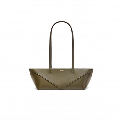 LOEWE CROPPED PUZZLE FOLD IN SHINY CALFSKIN A779PTEX01-3969 (39*12*12cm)