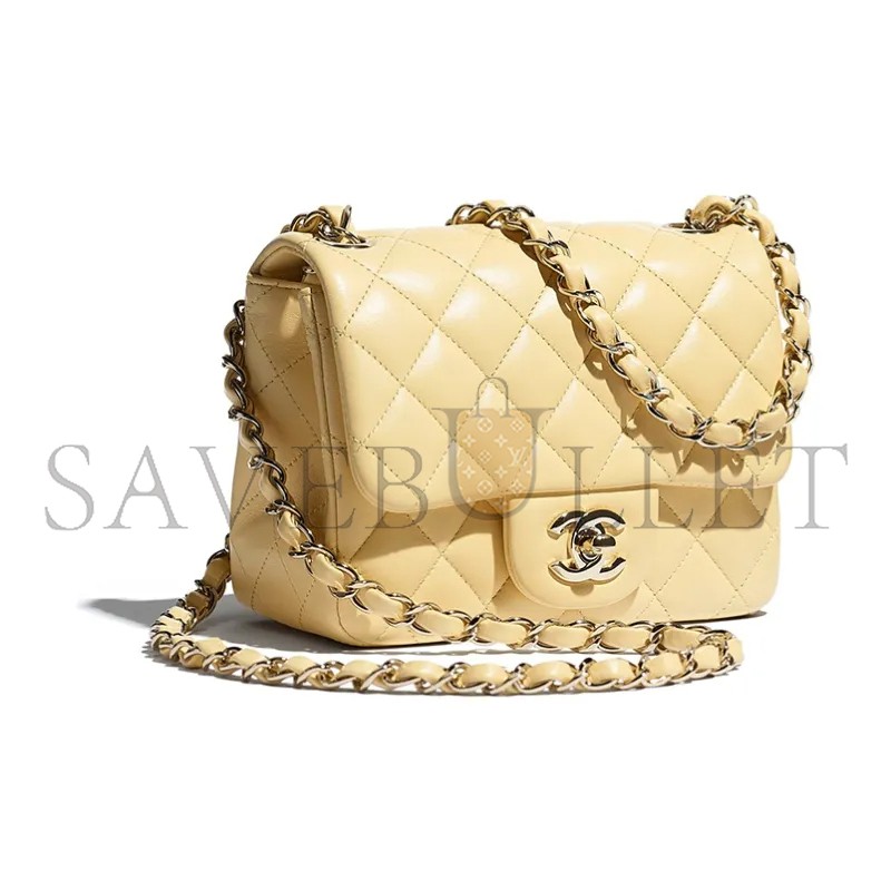 CHANEL CLASSIC FLAP CF LAMBSKIN SHOULDER BAG CROSSBODY BAG A35200 (17*13.5*8cm)