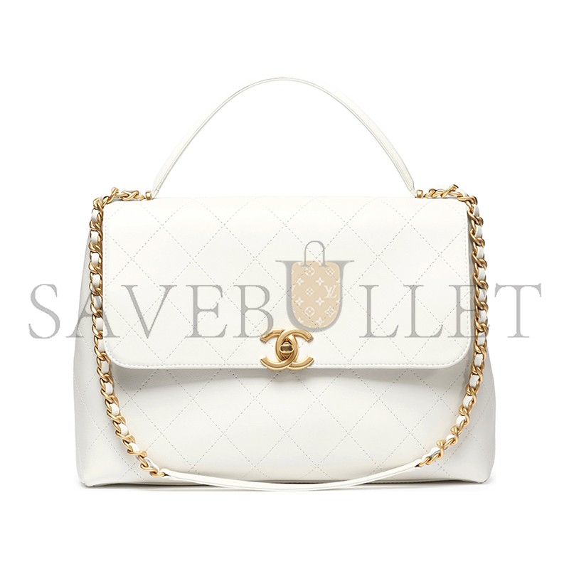 CHANEL MAXI FLAP BAG WITH TOP HANDLE AS5543 (37*26*10cm)
