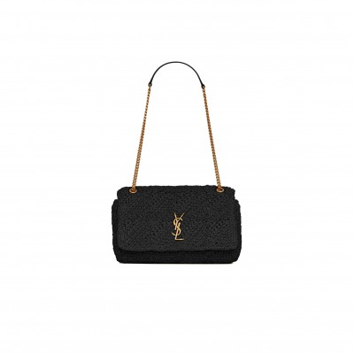 YSL JAMIE MEDIUM IN RAFFIA 515821GAAAT1000 (25*15*7.5cm)