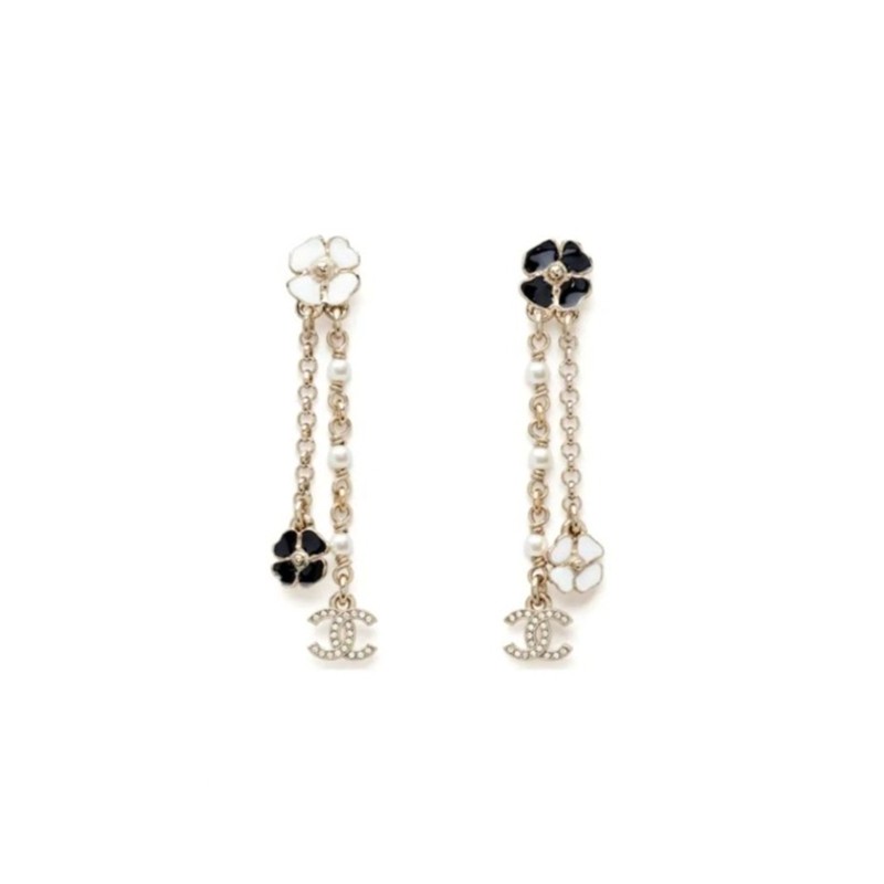 CHANEL FOUR LEAF CLOVER EARRINGS ABF556