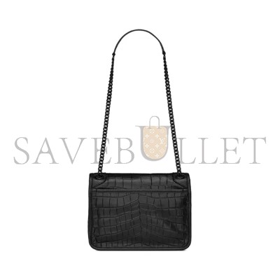 YSL NIKI BABY IN CROCODILE-EMBOSSED LEATHER 6331511K00U1000 (21*16*7.5cm) YSL NIKI BABY IN CROCODILE-EMBOSSED LEATHER 6331511K00U1000 (21*16*7.5cm)