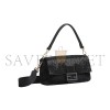 FENDI BEADED BAGUETTE BLACK SHOULDER BAG 8BR600AM2LF0KUR (27*15*6cm)