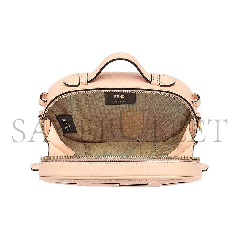 FENDI VITELLO GRACE MATTE O'LOCK MINI CAMERA CASE LIGHT ROSE 8BS058A5DYF14N1 (21*13*8cm)