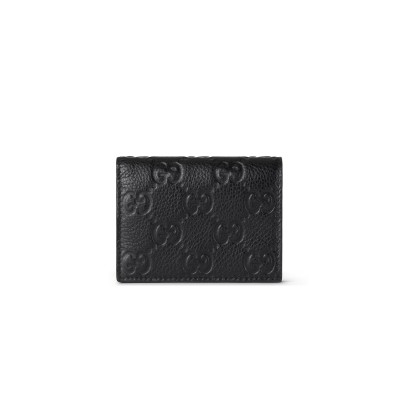 GUCCI GG EMBLEM MINI WALLET 815901AAEEM1000 (11*9*3cm)