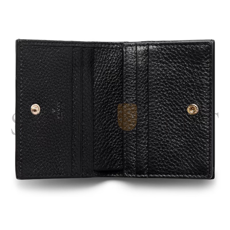 GUCCI GG EMBLEM MINI WALLET 815901AAEEM1000 (11*9*3cm)