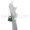 CHANEL SHINY AGED CALFSKIN QUILTED NANO KELLY SHOPPER GREEN AS4416 (19*13*7cm)