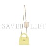 CHANEL KELLY YELLOW SHINY AGED CALFSKIN BRUSHED GOLD HARDWARE AS4416 (19*13*7cm)