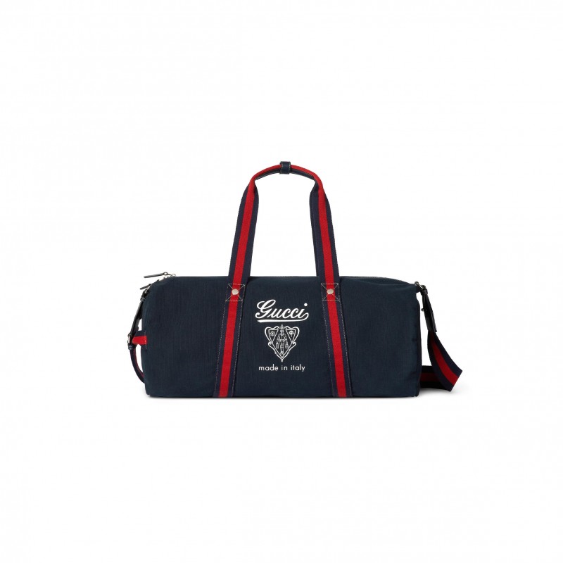GUCCI LARGE PRINTED CANVAS DUFFLE BAG 816866 (54*24*24cm) GUCCI LARGE PRINTED CANVAS DUFFLE BAG 816866 (54*24*24cm)