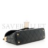 CHANEL MASTER LAMBSKIN QUILTED MINI FLAP TOP HANDLE BAG BLACK AS5354 (20*11*6cm)