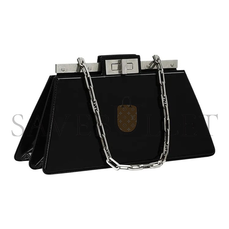 FENDI PATENT LEATHER PEEKABOO  SHOULDER BAG 8BN340ANSCF1JUW (34*18.5*11cm)