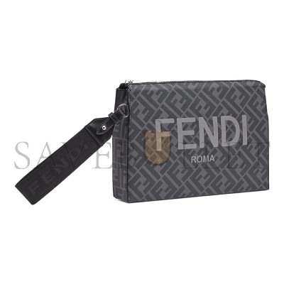 FENDI LOGO-PRINT CLUTCH BAG 7VA564AJJ4F0GXN (26.5*19*5cm) FENDI LOGO-PRINT CLUTCH BAG 7VA564AJJ4F0GXN (26.5*19*5cm)