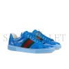 GUCCI ACE GG CRYSTAL CANVAS BLUE 760775 