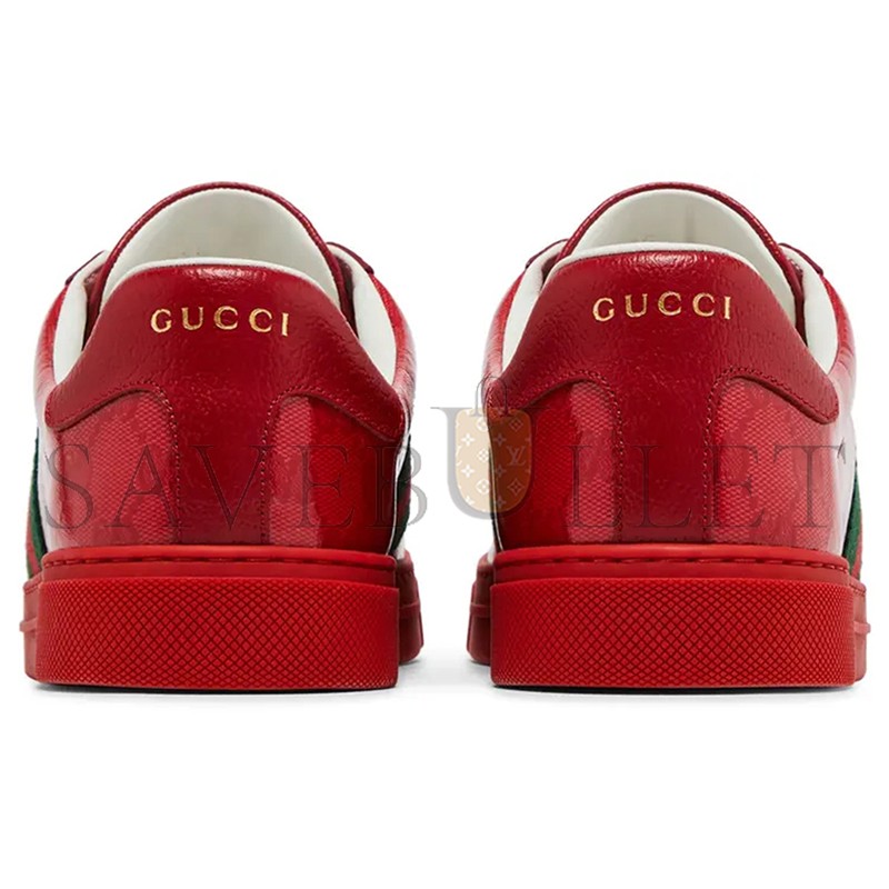 GUCCI ACE GG CRYSTAL CANVAS RED 760775