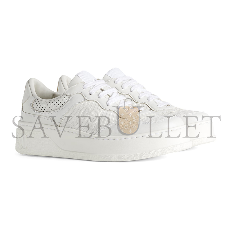 GUCCI WOMEN'S GG EMBOSSED TRAINER 670408 GUCCI WOMEN'S GG EMBOSSED TRAINER 670408