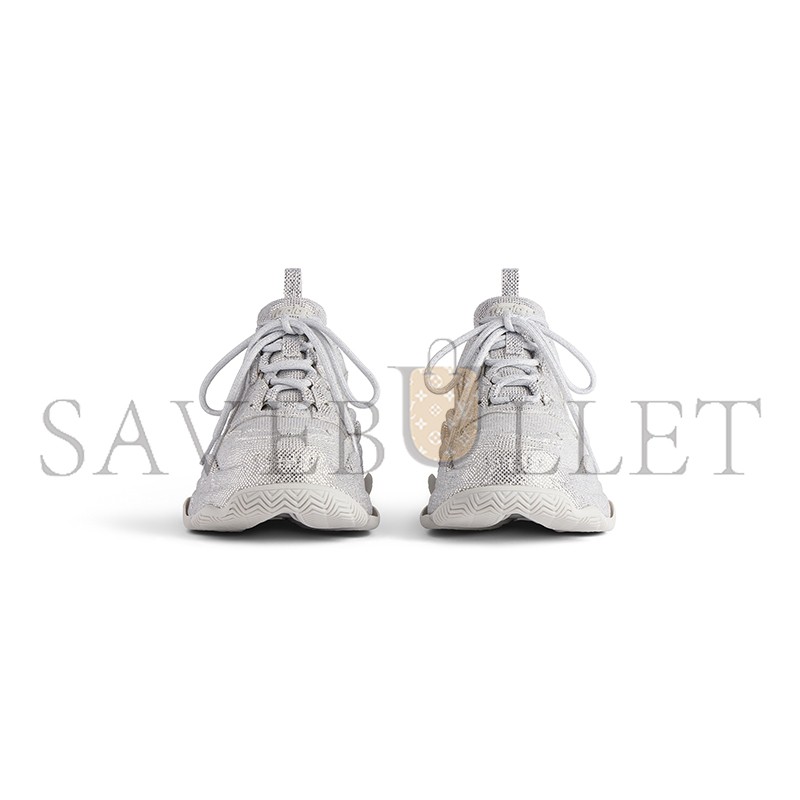 BALENCIAGA WOMEN'S TRIPLE S SNEAKER WITH RHINESTONES IN LIGHT GREY 524039W2TST1100 BALENCIAGA WOMEN'S TRIPLE S SNEAKER WITH RHINESTONES IN LIGHT GREY 524039W2TST1100