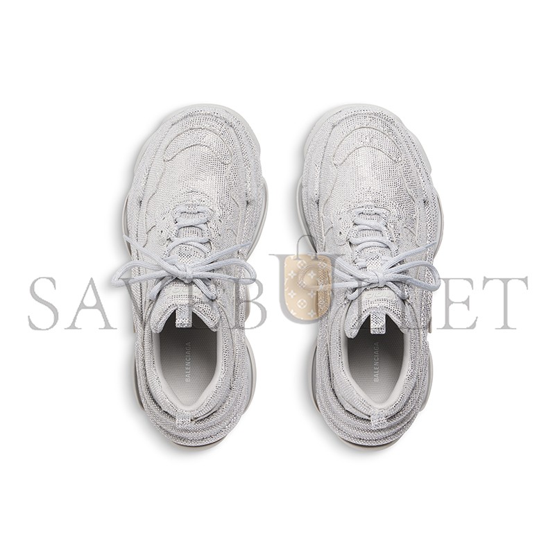 BALENCIAGA WOMEN'S TRIPLE S SNEAKER WITH RHINESTONES IN LIGHT GREY 524039W2TST1100 BALENCIAGA WOMEN'S TRIPLE S SNEAKER WITH RHINESTONES IN LIGHT GREY 524039W2TST1100