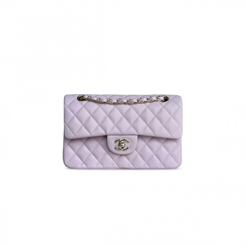 CHANEL SMALL CLASSIC FLAP QUILTED LAMBSKIN A01113 (23*13*6cm)