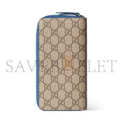 GUCCI BI-COLOR ZIP AROUND WALLET 822051 (10*20*2.5cm) GUCCI BI-COLOR ZIP AROUND WALLET 822051 (10*20*2.5cm)