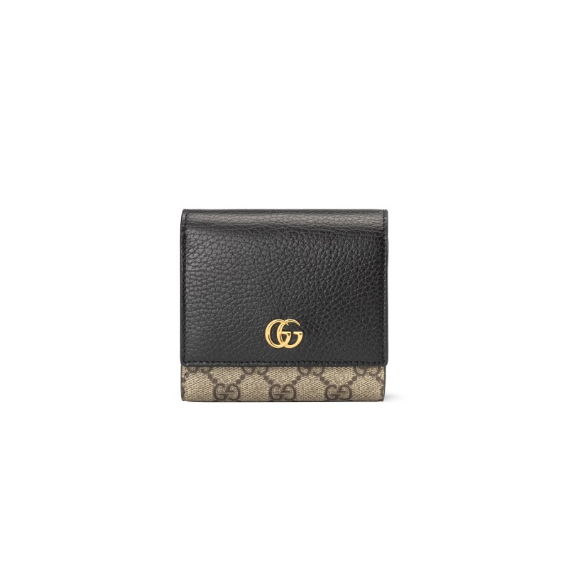 GUCCI GG MARMONT BI-COLOR MEDIUM WALLET 59858717WAG1283 (12*10*3cm)