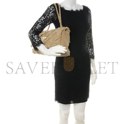 CHANEL TWEED NATURE FLAP DARK BEIGE (36*20*9cm) 