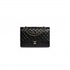 CHANEL CLASSIC FLAP GRAIN EMBOSSED BLACK A58601 Y01864 C3906 (33*23*10cm)