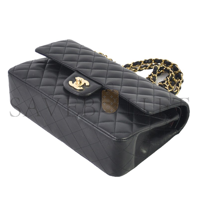 CHANEL CLASSIC FLAP MEDIUM BLACK A01112 (26*16*7cm)