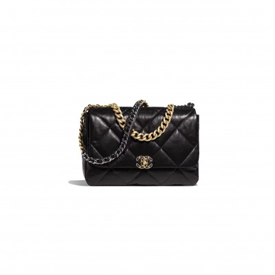 CHANEL 19 BAG MAXI BLACK AS1161 B02875 94305 (36*25*11cm)