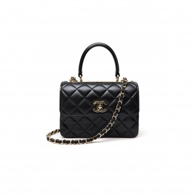 CHANEL MINI FLAP BAG WITH TOP HANDLE AS4654 (20*15*8cm)