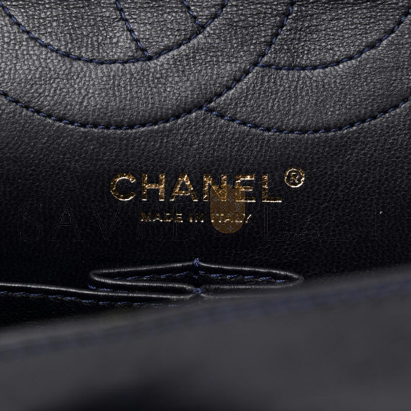 CHANEL AGED CALFSKIN 2.55 FLAP BLACK 1002148 (28*19*9cm)
