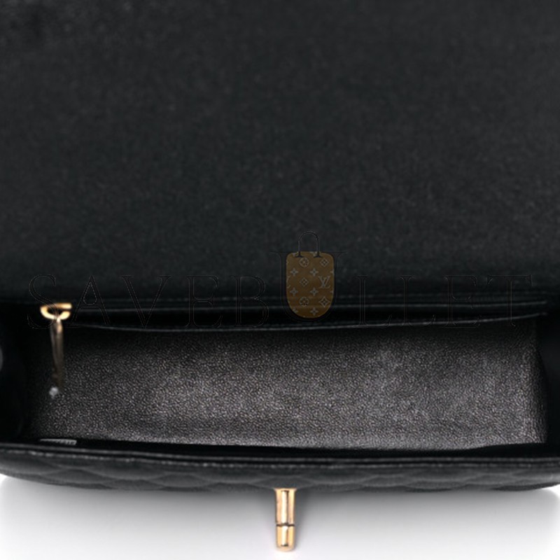 CHANEL CAVIAR QUILTED MINI TOP HANDLE FLAP 1104674 (20*12*7cm)