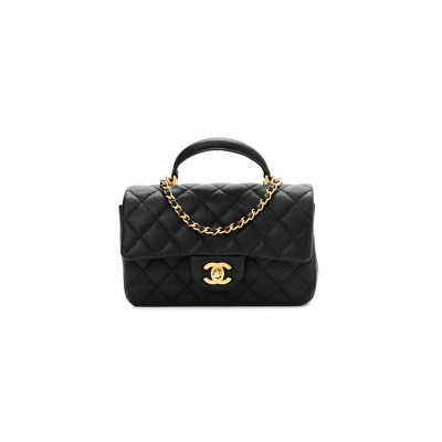 CHANEL CAVIAR QUILTED MINI TOP HANDLE FLAP 1161131 (20*12*7cm)