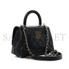CHANEL CAVIAR QUILTED MINI COCO HANDLE FLAP AS2215 (19*13*9cm)