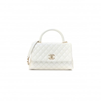 CHANEL IRIDESCENT CAVIAR QUILTED SMALL COCO HANDLE FLAP 1461406 (28*18*11cm)