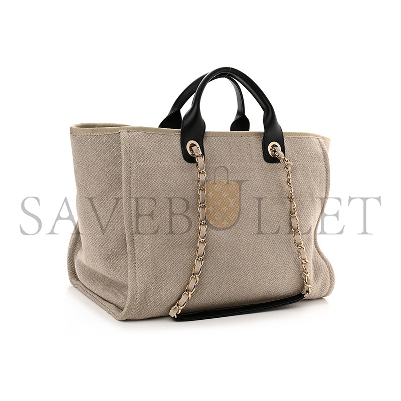 CHANEL MIXED FIBERS MEDIUM DEAUVILLE TOTE 1189087 (38*28*20cm)