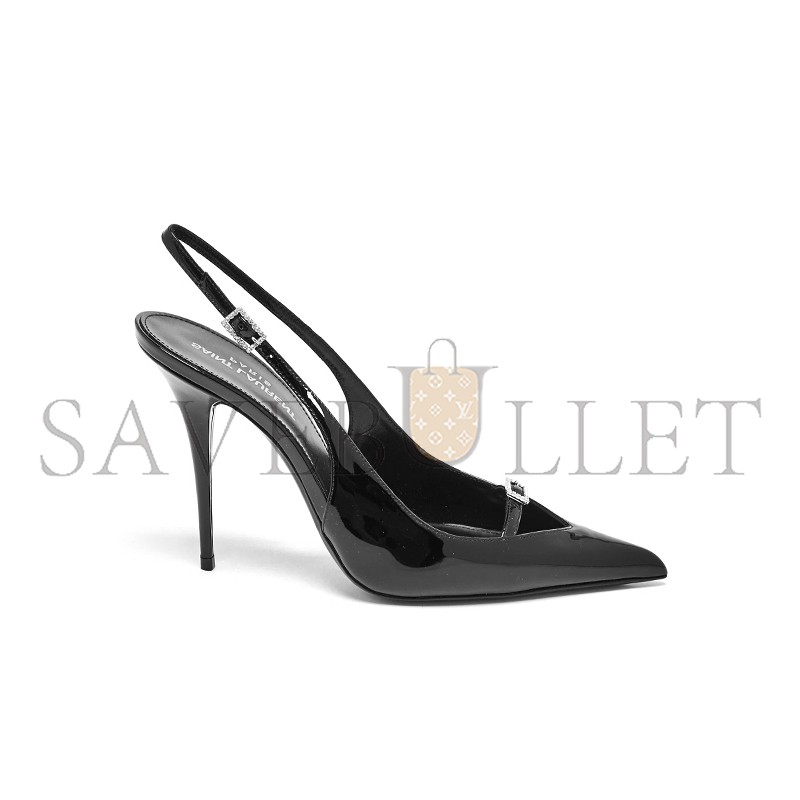 YSL PATENT LEATHER SLINGBACK PUMPS 