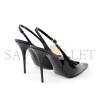 YSL PATENT LEATHER SLINGBACK PUMPS 