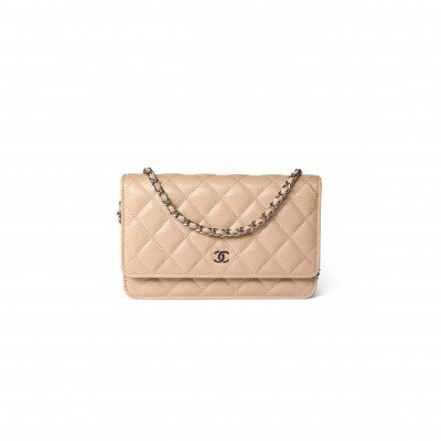 CHANEL CAVIAR QUILTED WALLET ON CHAIN WOC 1642514 (19*13*4cm)