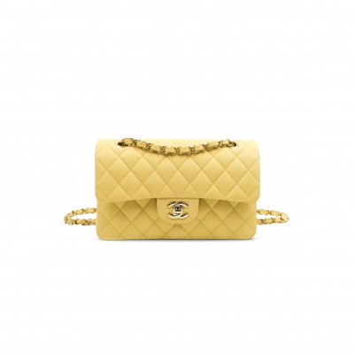 CHANEL CAVIAR QUILTED SMALL CLASSIC DOUBLE FLAP 1004512 (23*14*6cm)