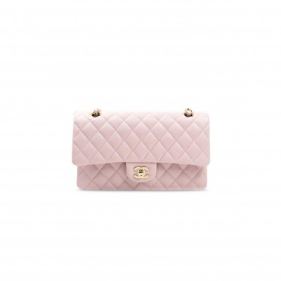 CHANEL CAVIAR QUILTED MEDIUM CLASSIC DOUBLE FLAP 1211045 (25*15*7cm)