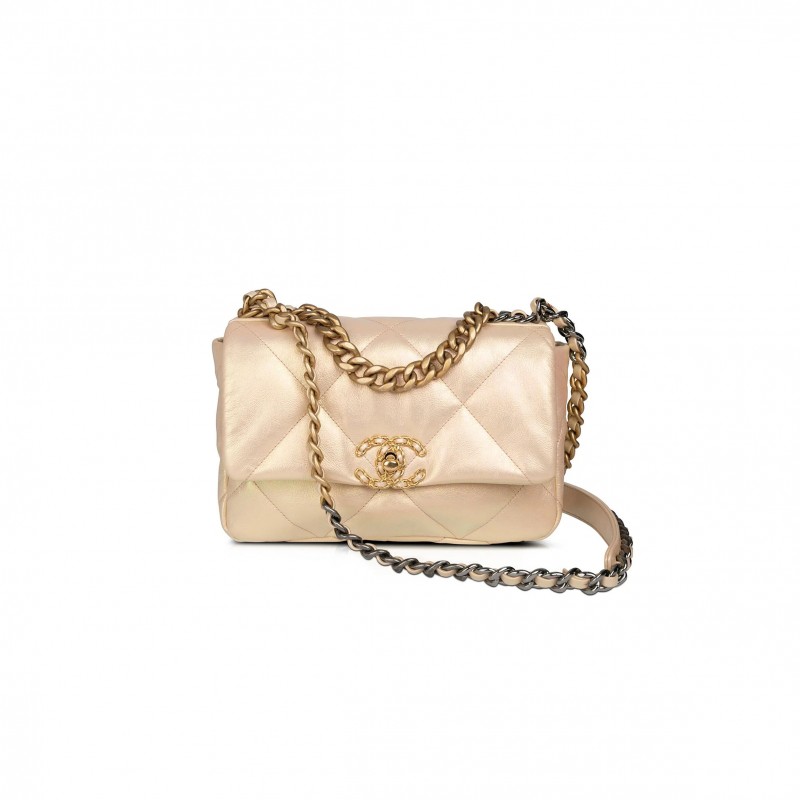 CHANEL IRIDESCENT MEDIUM 19 FLAP 1382980 (25*16*9cm)